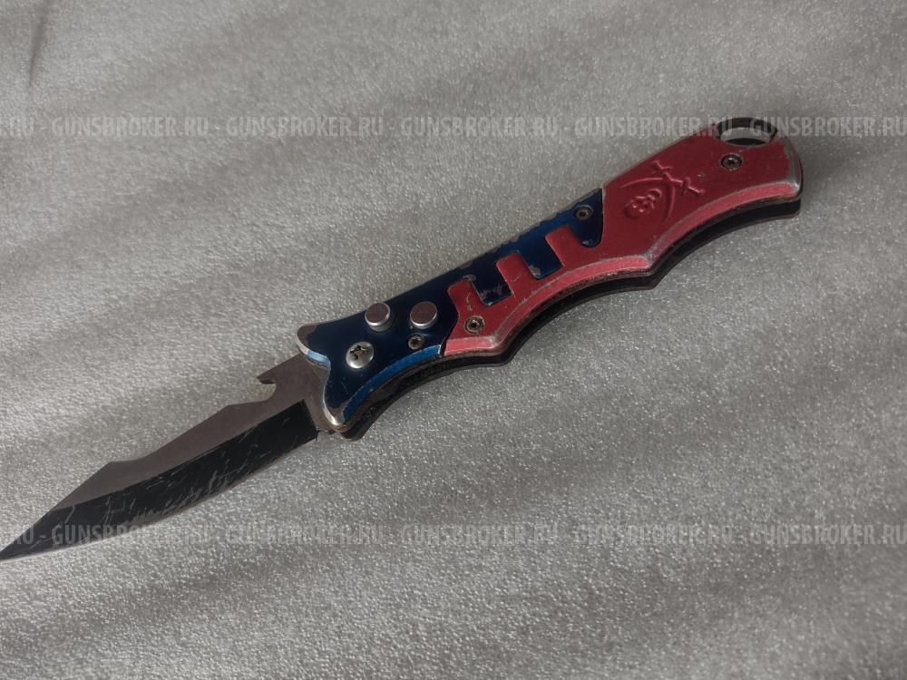 Нож выкидной с клипсой