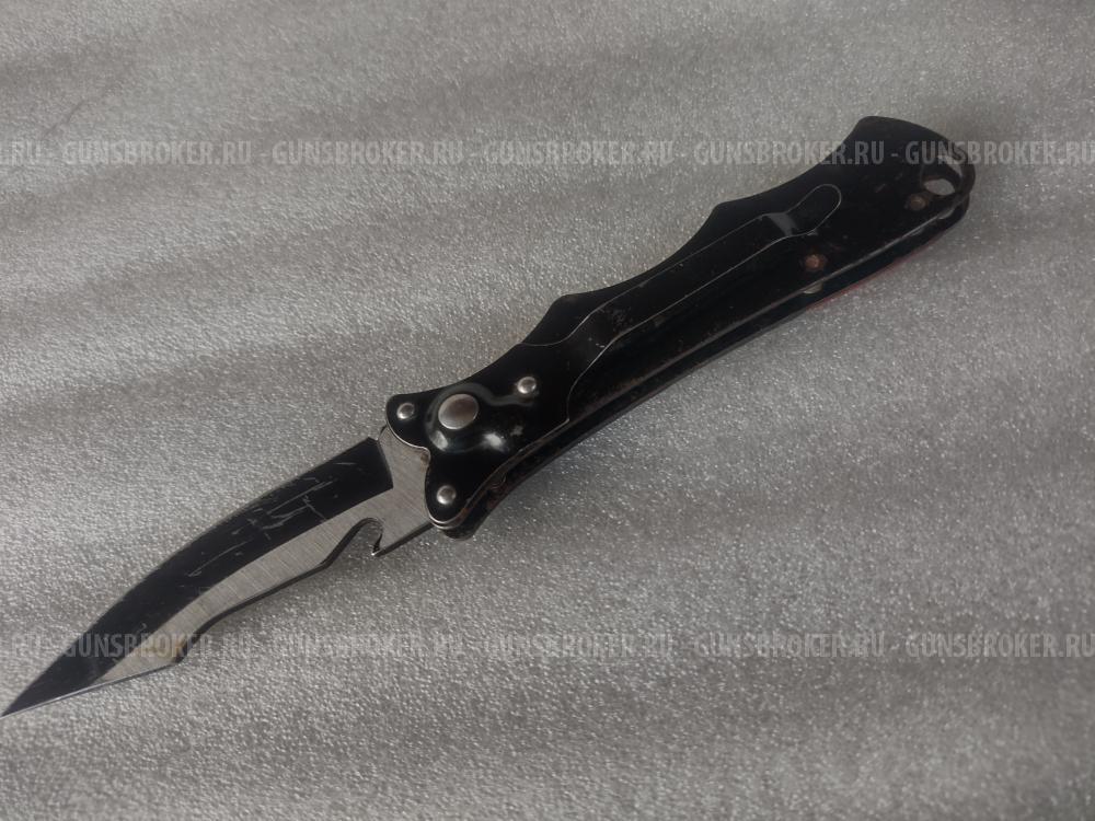 Нож выкидной с клипсой