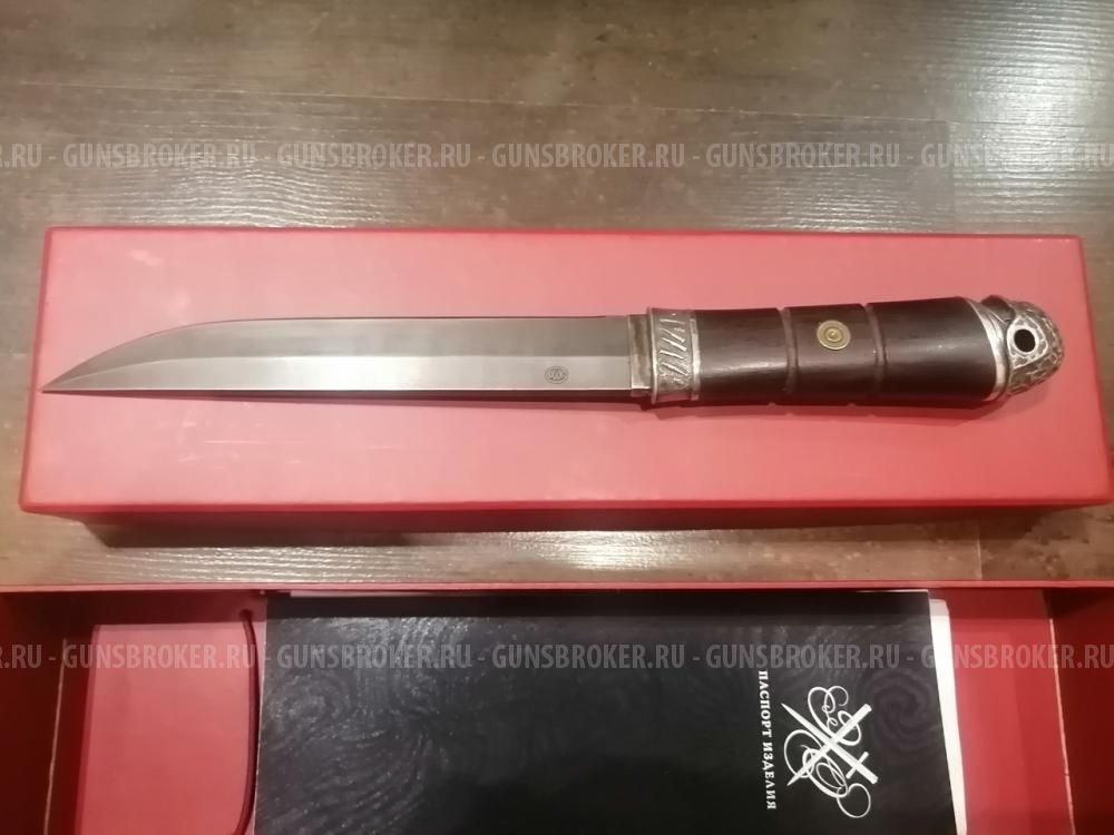 Нож Старый солдат дамасская сталь