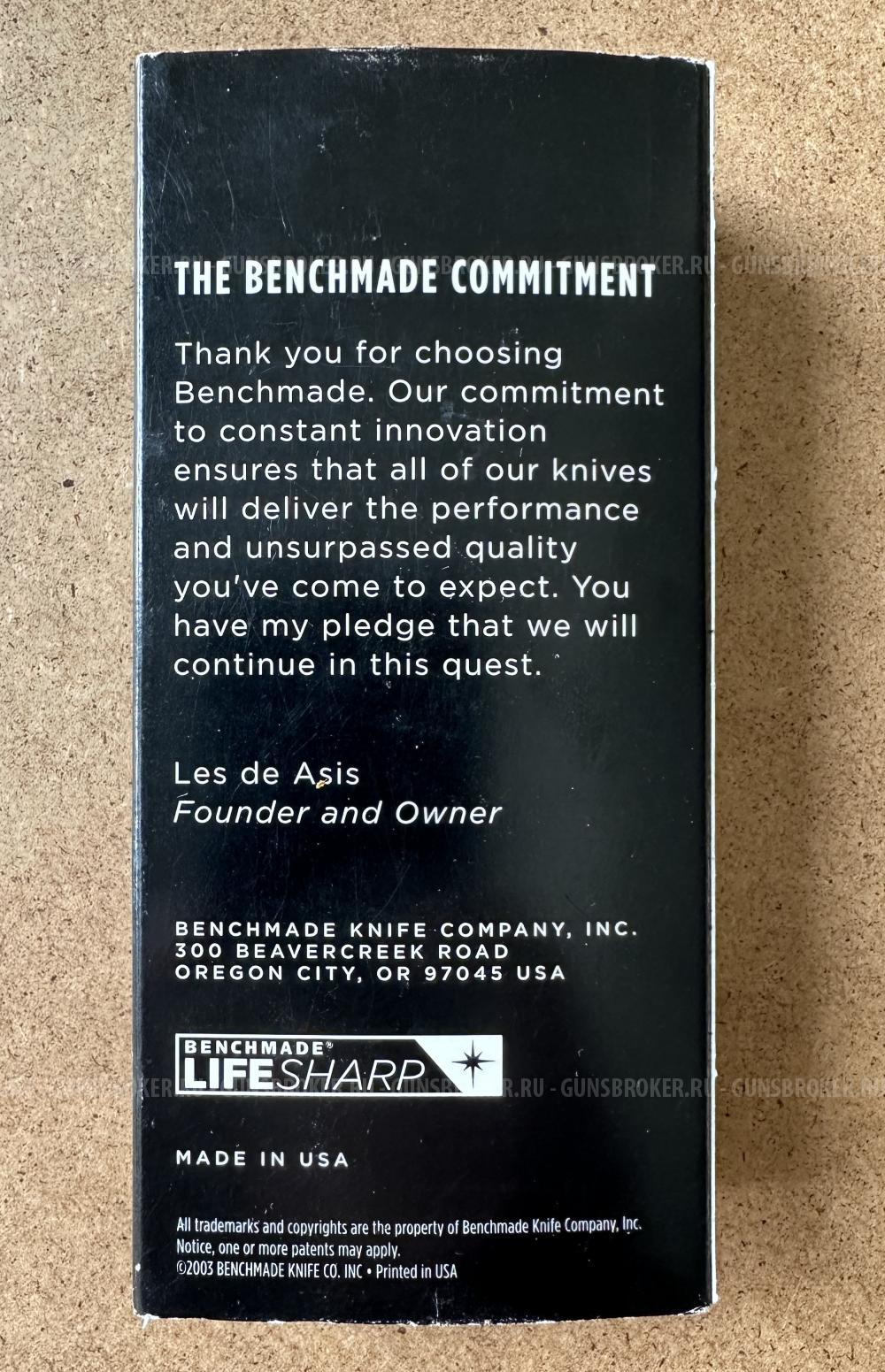 Нож Туристический Benchmade 3550 Mel Pardue Auto