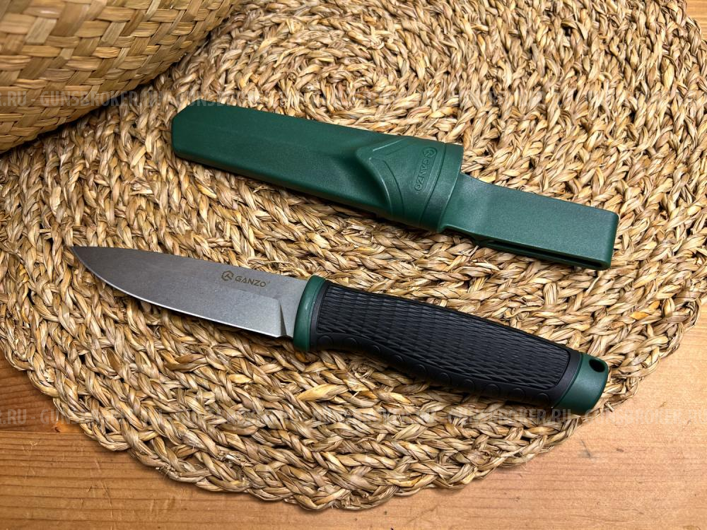 Нож туристический Ganzo G806, черный c зеленым ВЫКУПЛЮ У ВАС СХП/ММГ/ПНЕВМАТИКУ