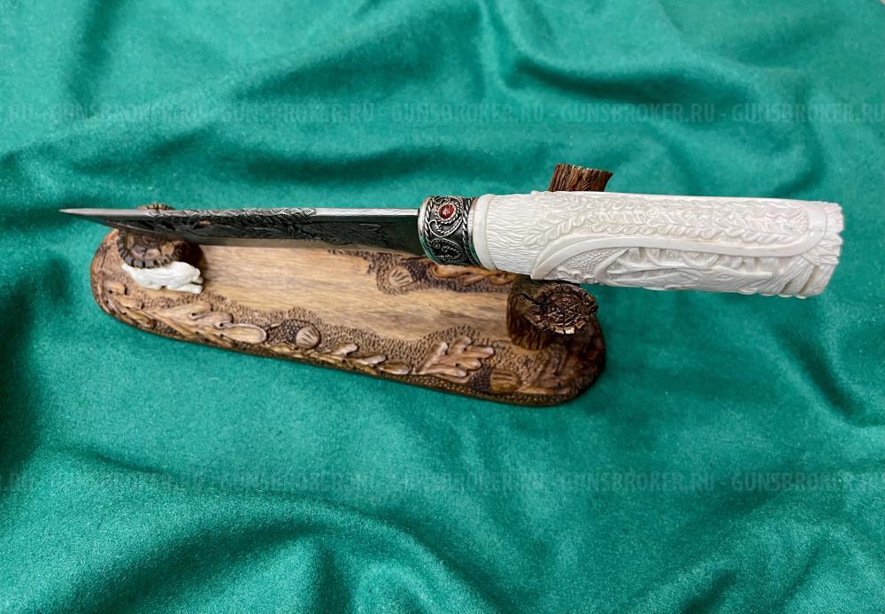 Нож "Волк" (резной) АВ (НОВЫЙ) 