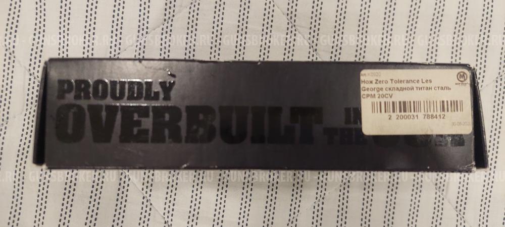 Нож Zero Toleranсe Les George K0920