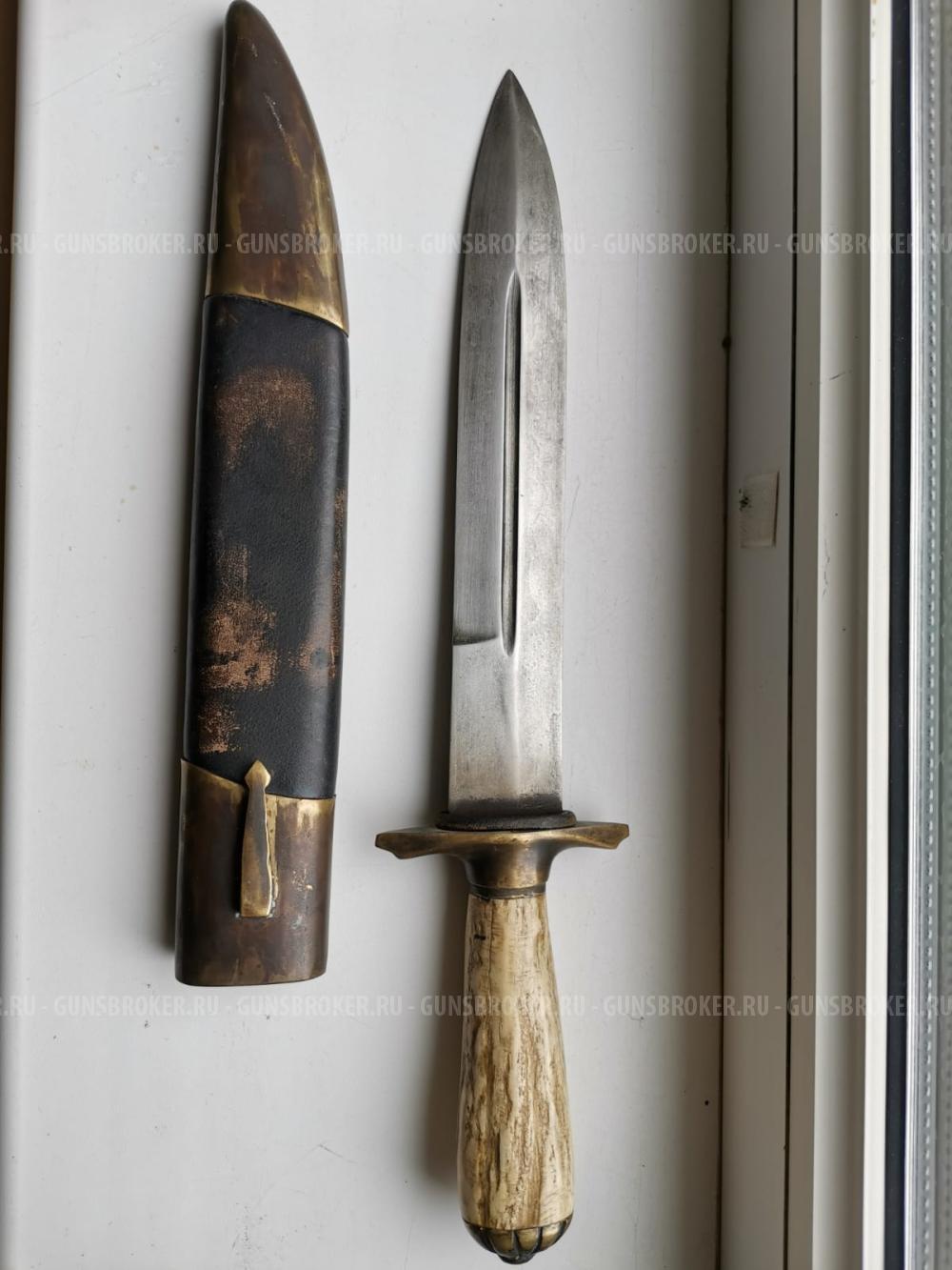 Нож знаменитого тульского мастера Егора Самсонова - 19 век