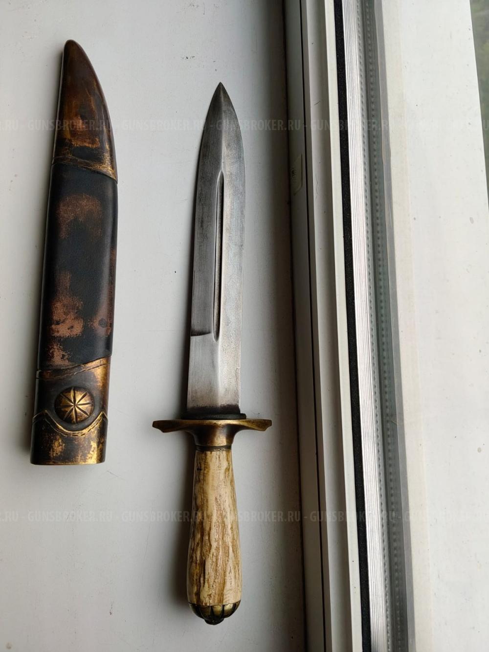 Нож знаменитого тульского мастера Егора Самсонова - 19 век