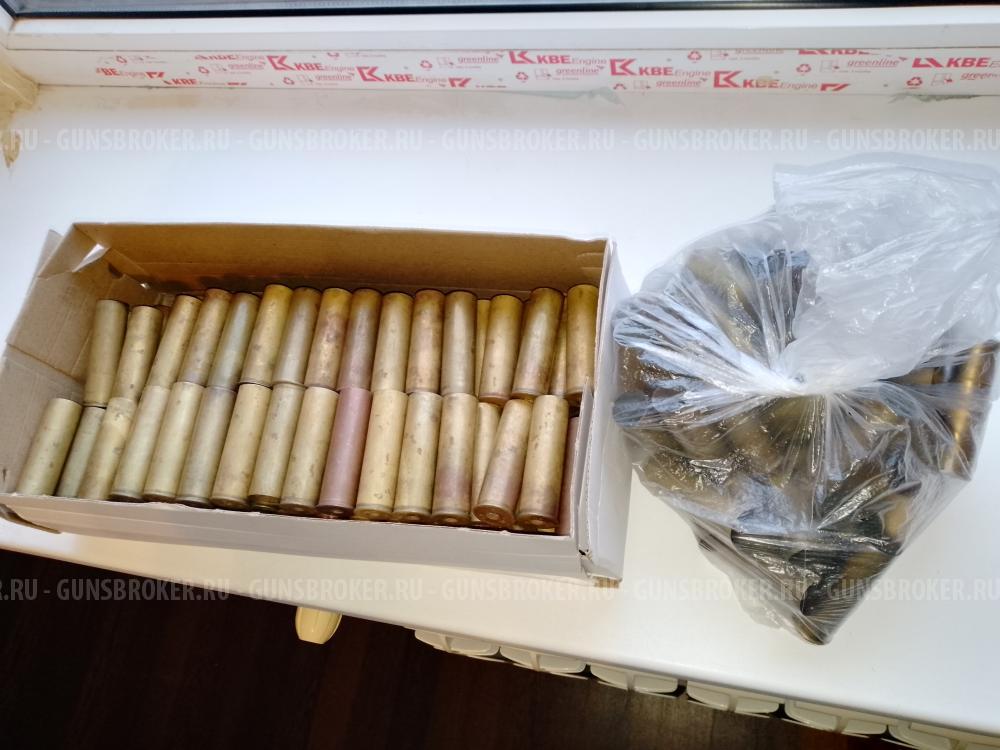 Новые латунные гильзы 12 калибра