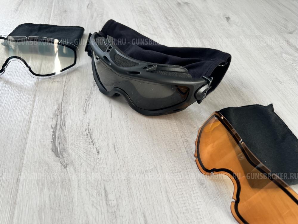 Новые очки противоосколочные (WILEY X) SPEAR DUAL LENS 3 линзы