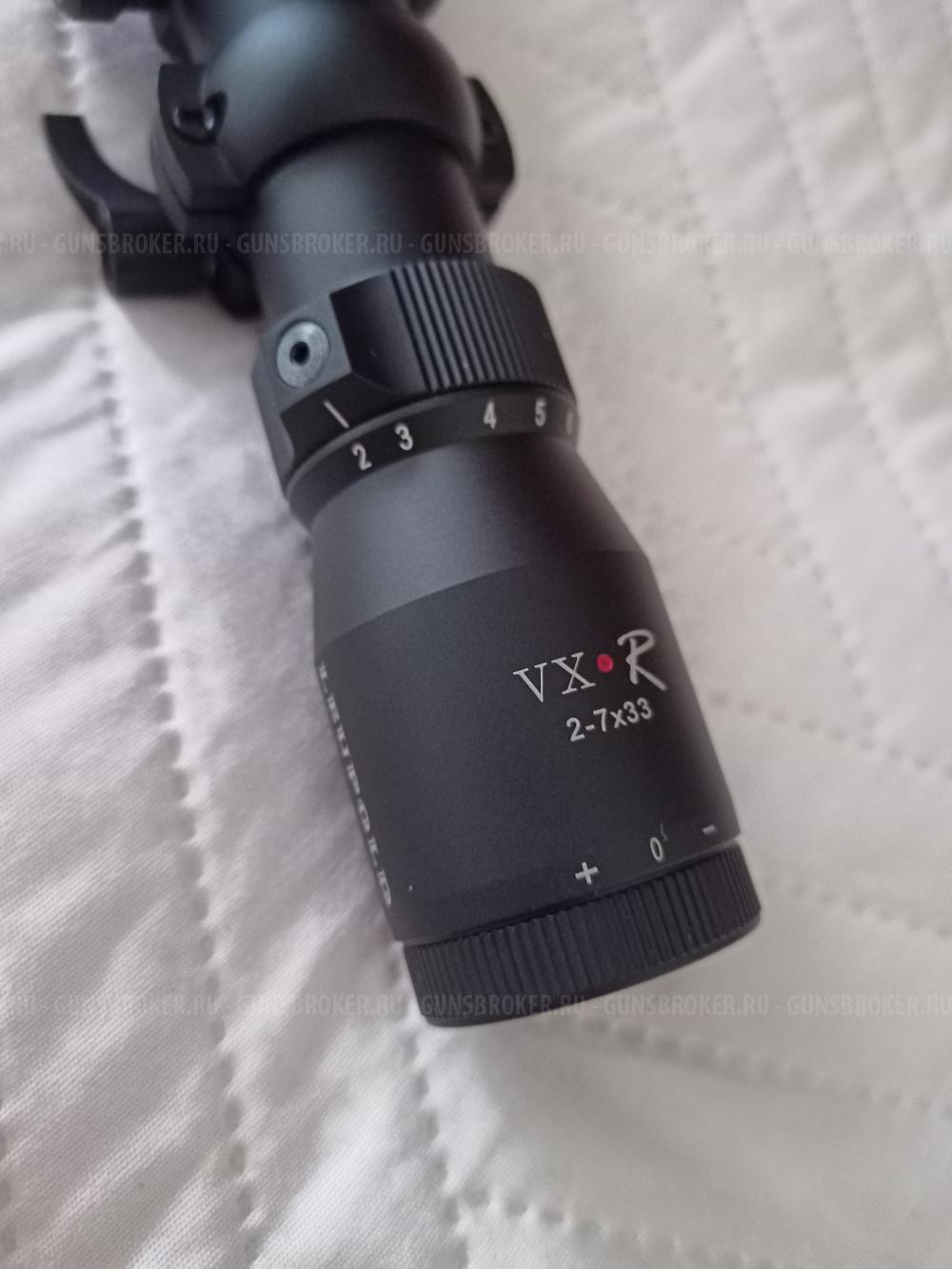Прицел LEUPOLD VX-R 2-7*33 ballistic firedot, ложе Tikka T3 