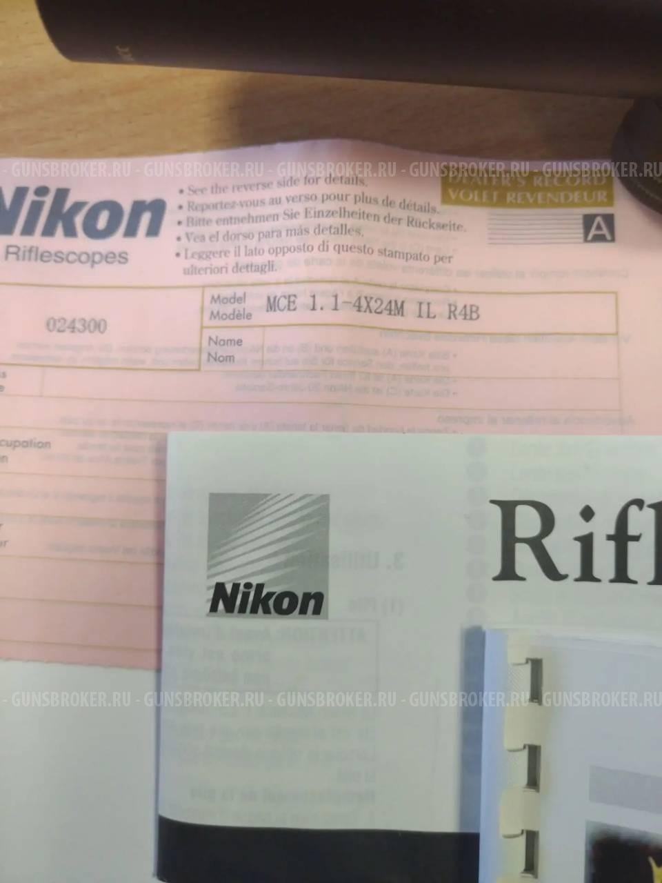 НОВЫЙ Nikon Monarch Е 1.1-4х24 Made in Japan