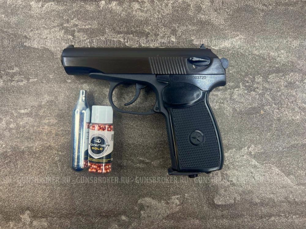 Новый! Пневматический пистолет Байкал ПМ Макаров МР-654К-20 (шарики ВВ, 4.5 мм)