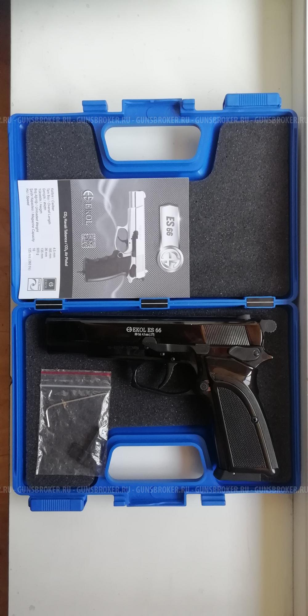  Новый пневматический пистолет Ecol 66 (Browning Hi Power BDA mod. 1983). 