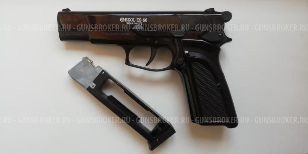  Новый пневматический пистолет Ecol 66 (Browning Hi Power BDA mod. 1983). 