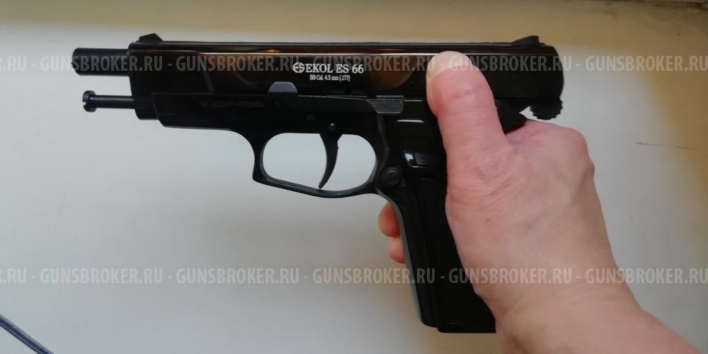  Новый пневматический пистолет Ecol 66 (Browning Hi Power BDA mod. 1983). 