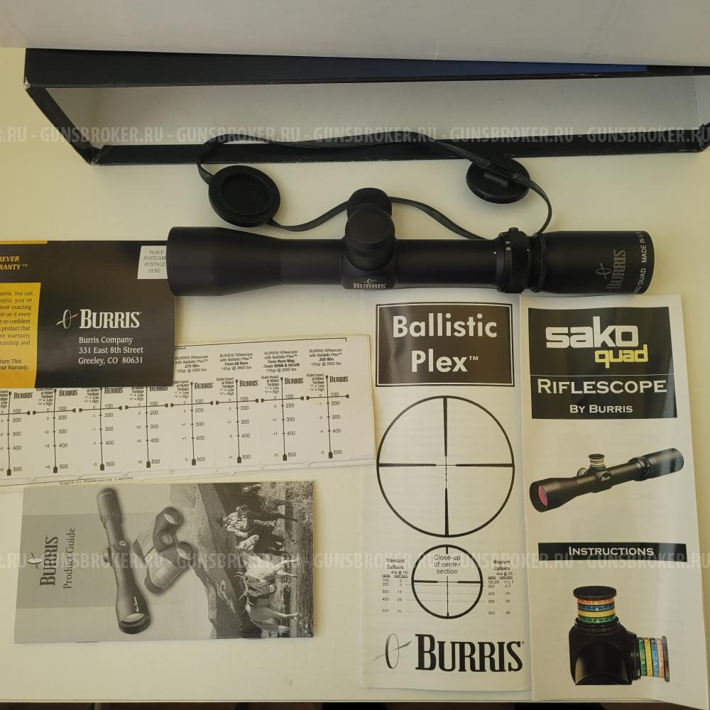 НОВЫЙ Прицел Burris Sako Quad 3-9x32mm