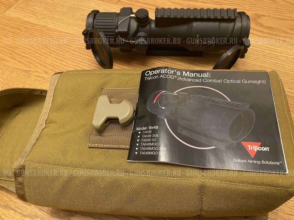 Новый прицел, оригинал, привезен из США Trijicon ACOG 6x48 TA648 MGO-M240 