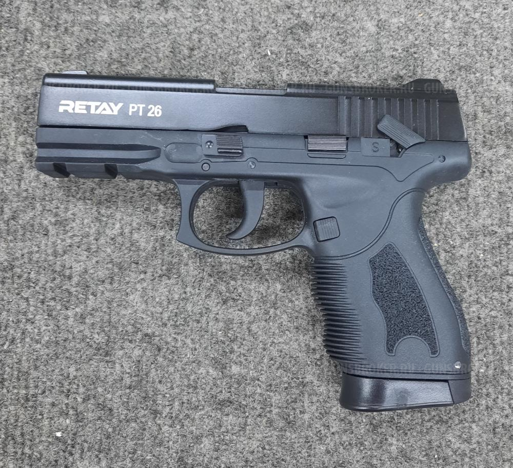 Охолощенное оружие пистолет PT26 к. 9 мм Р.А.К. черный