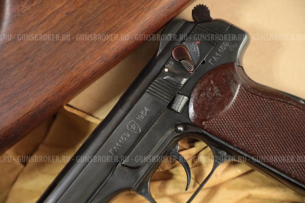 Охолощенный пистолет АПС 1954 год, №ГЛ1159, коллекционный