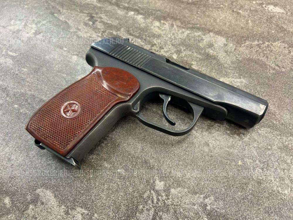 Охолощенный пистолет Макарова ПМ Р-411-02 (2021 года, холостой, 10ТК, кованый, б/у)