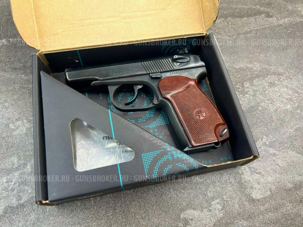 Охолощенный пистолет Макарова ПМ Р-411-02 (2021 года, холостой, 10ТК, кованый, б/у)