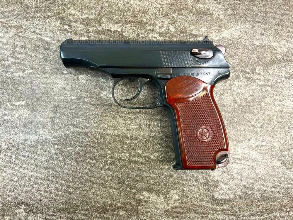 Охолощенный пистолет Макарова ПМ-СО (ТОЗ, 1953 год, прямая рамка, калибр 10х24)