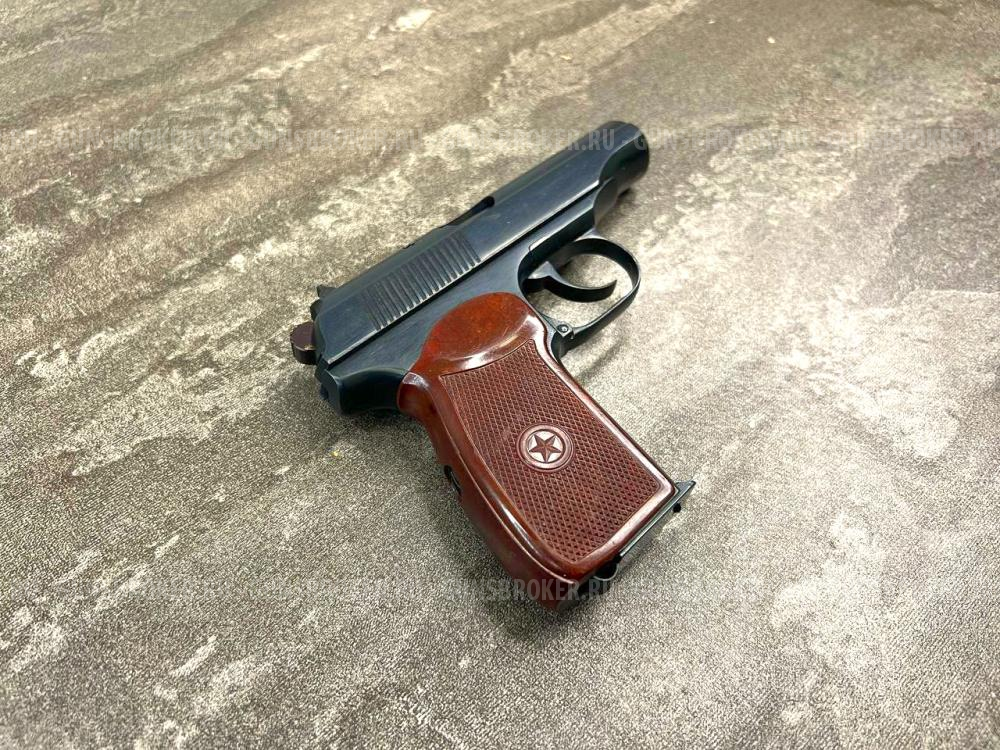 Охолощенный пистолет Макарова ПМ-СО (ТОЗ, 1953 год, прямая рамка, калибр 10х24)