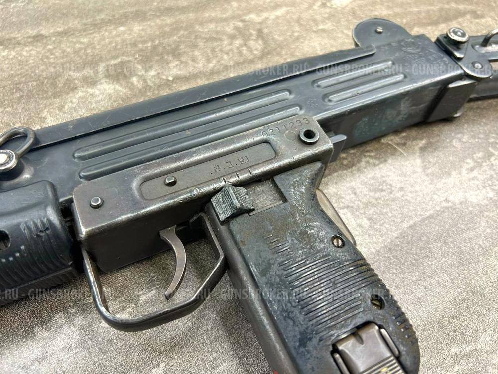 Охолощенный пистолет-пулемёт УЗИ UZI-O 10х31 (мини УЗИ-О, ЗАТО, оригинальный складной приклад, РОК)