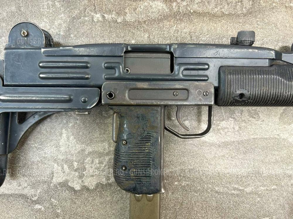 Охолощенный пистолет-пулемёт УЗИ UZI-O 10х31 (мини УЗИ-О, ЗАТО, оригинальный складной приклад, РОК)