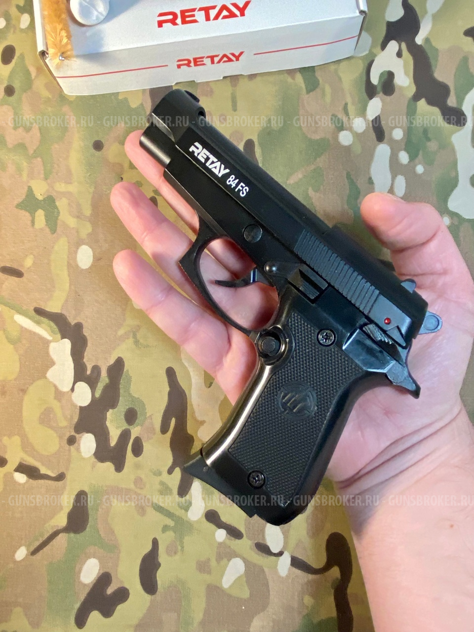 Охолощенный пистолет Retay Mod 84 Beretta, НОВЫЕ