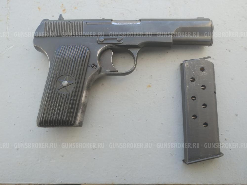 Охолощенный пистолет ТТ Токарев-СО КУРС (ТТ, Norinco M54) с целыми упорами на затворе! 