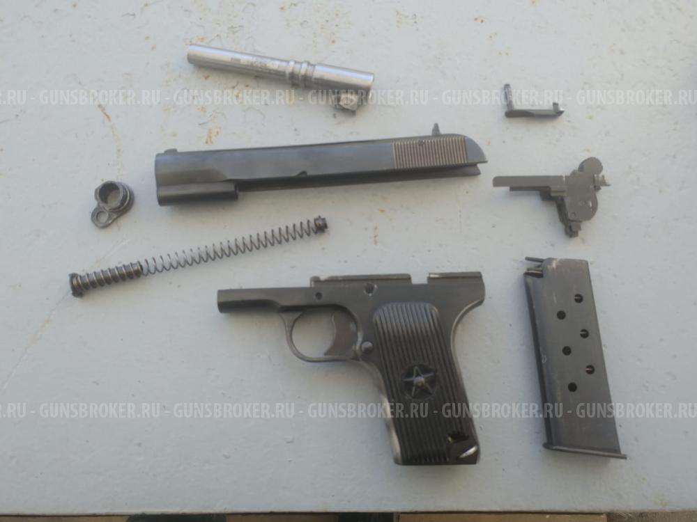Охолощенный пистолет ТТ Токарев-СО КУРС (ТТ, Norinco M54) с целыми упорами на затворе! 
