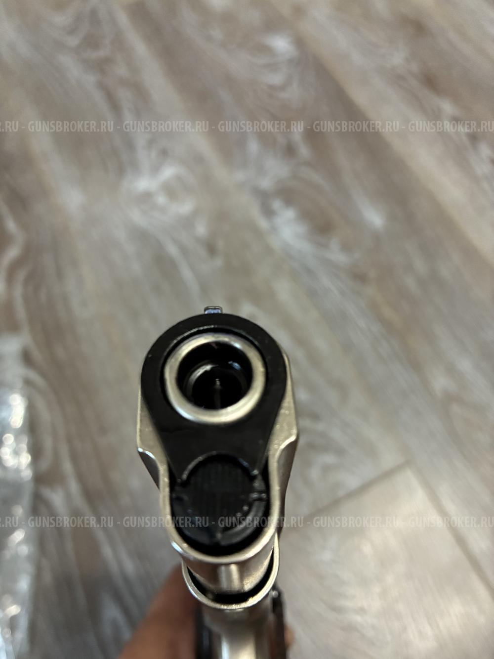 Охолощенный СХП пистолет 1911-СО Kurs (Colt) 10x24, матовый хром