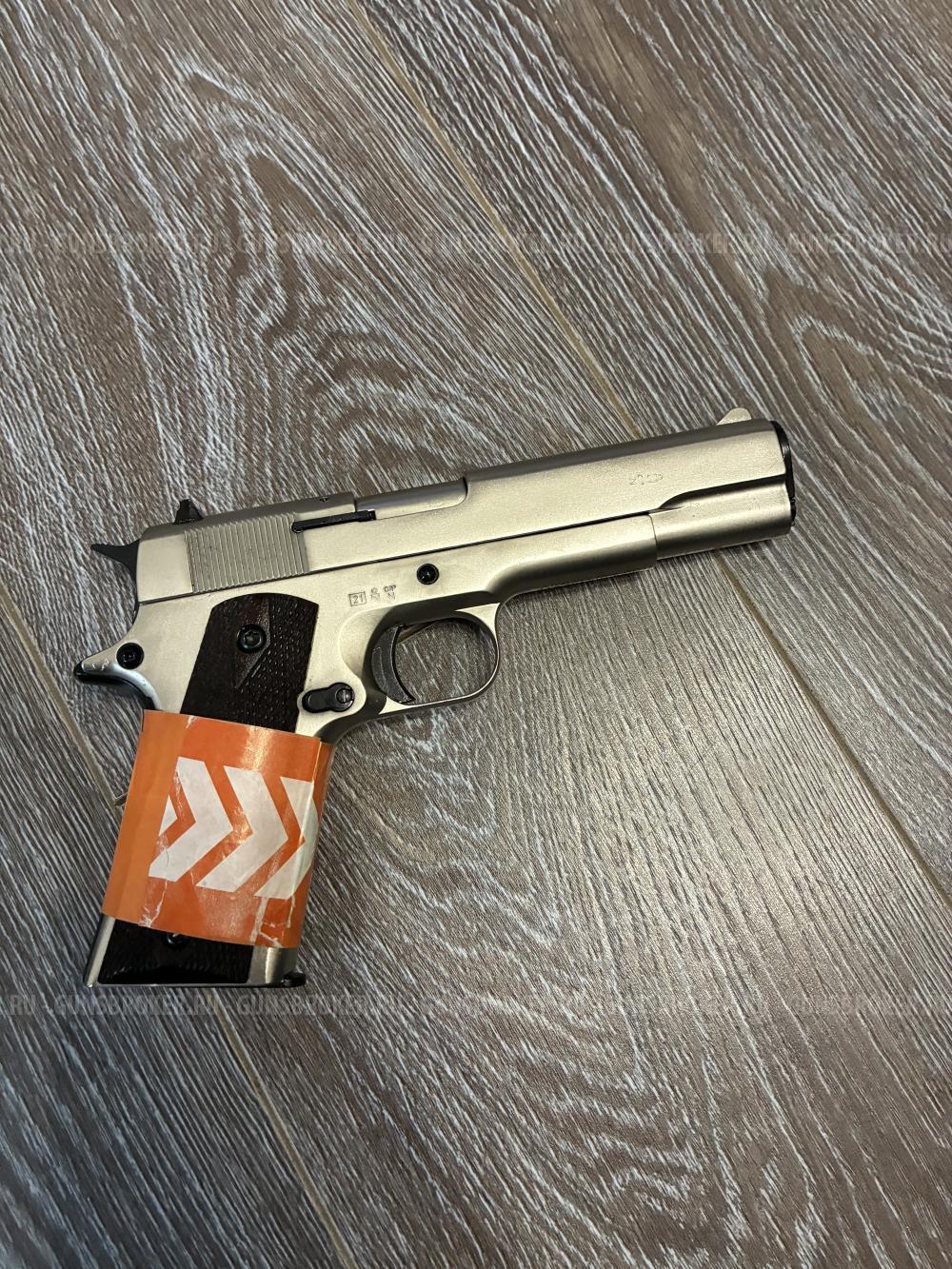 Охолощенный СХП пистолет 1911-СО Kurs (Colt) 10x24, матовый хром