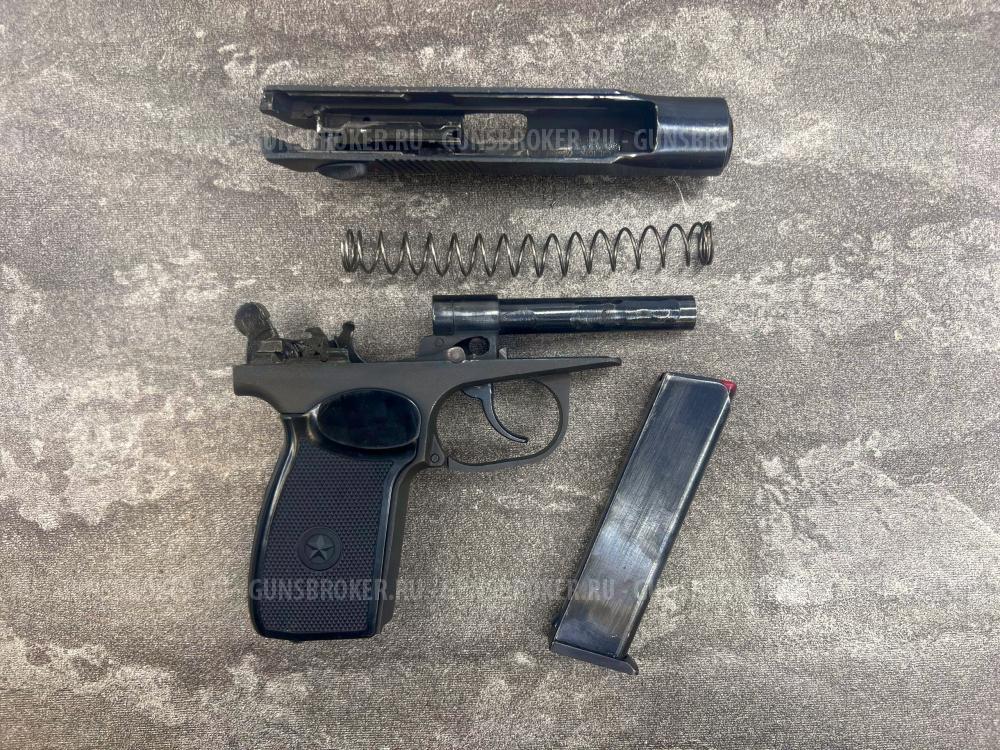 Охолощенный шумовой пистолет Р-411-01 10ТК, литой затвор (Байкал, ПМ, Макаров, 8573) | б/у