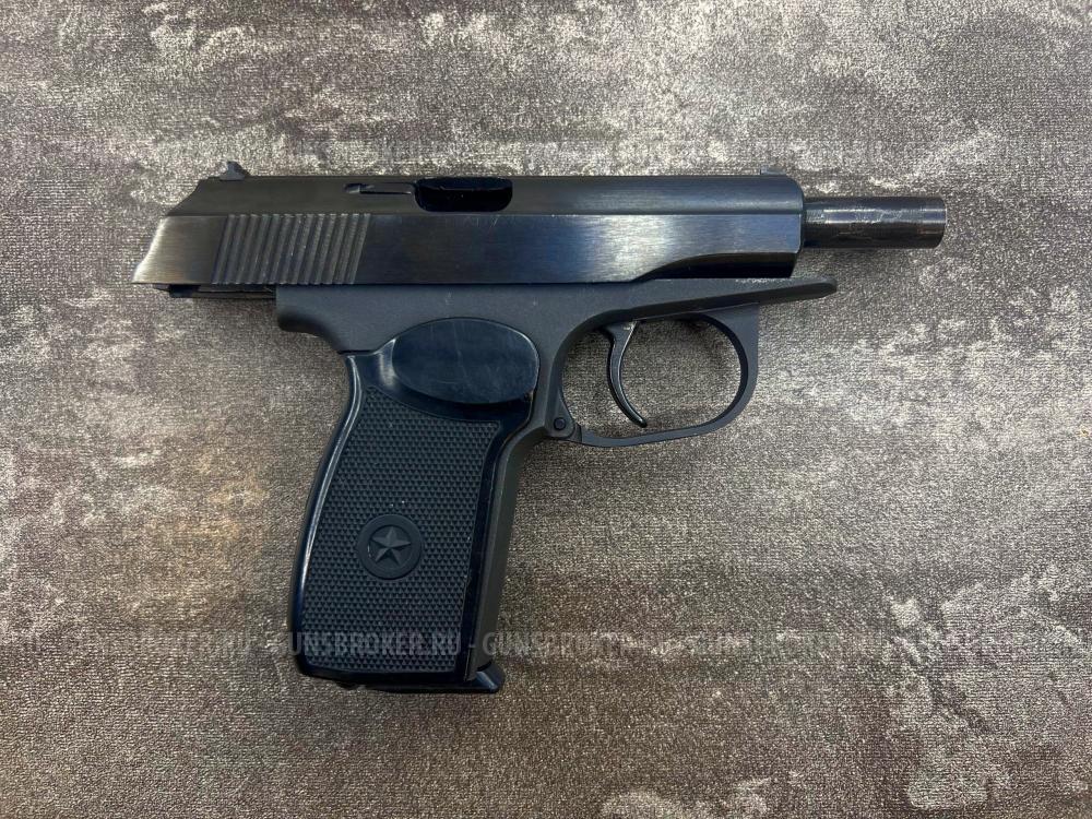 Охолощенный списанный пистолет Р-411 01 (Макаров, ПМ, литой) 10ТК