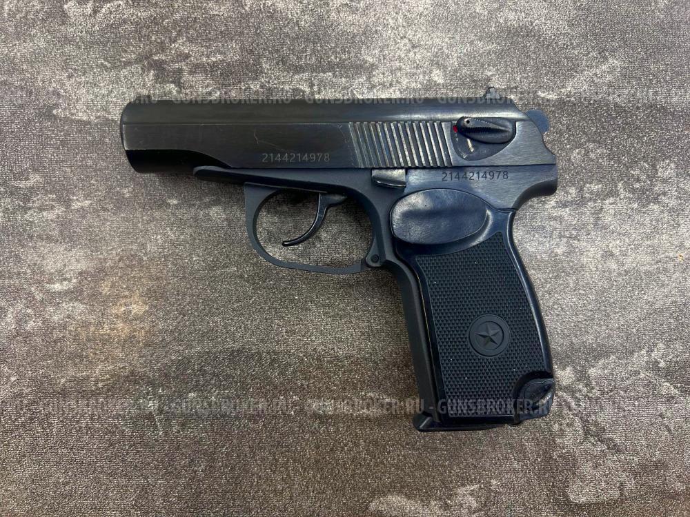 Охолощенный списанный пистолет Р-411 01 (Макаров, ПМ, литой) 10ТК