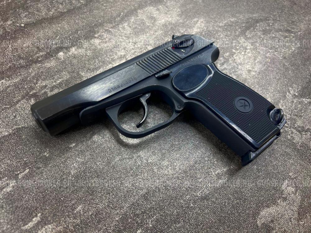 Охолощенный списанный пистолет Р-411 01 (Макаров, ПМ, литой) 10ТК