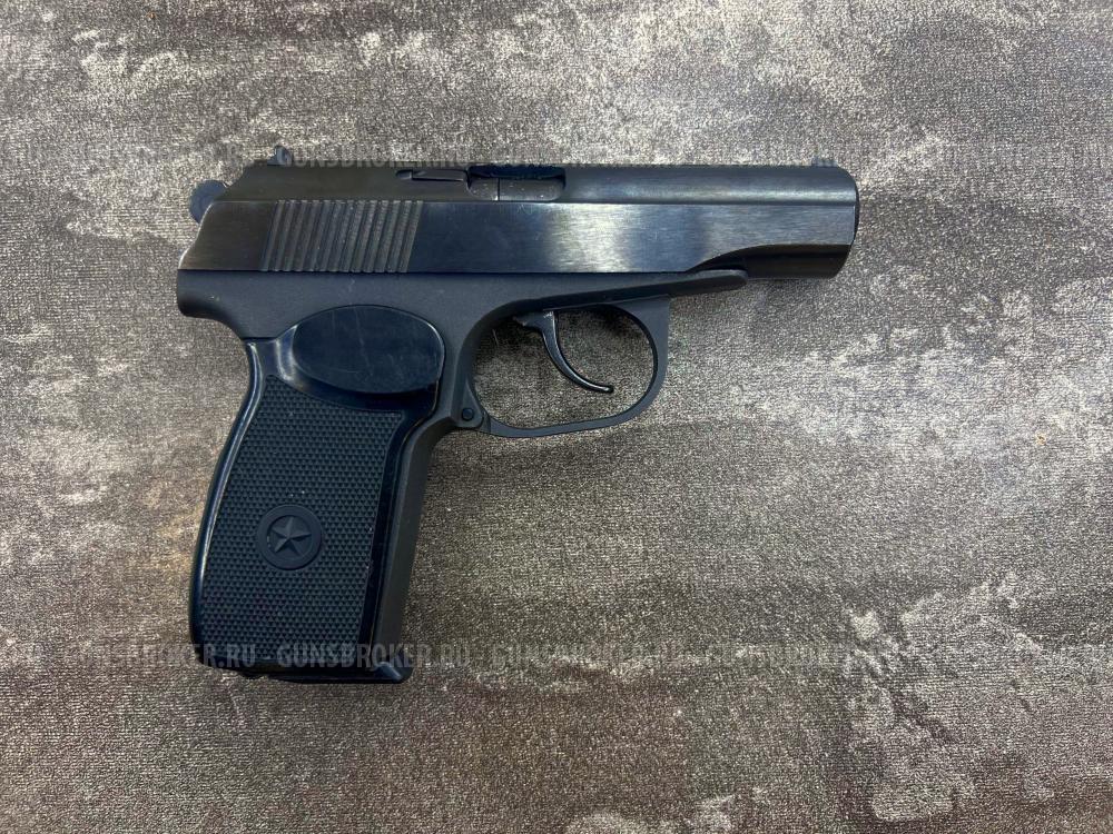 Охолощенный списанный пистолет Р-411 01 (Макаров, ПМ, литой) 10ТК