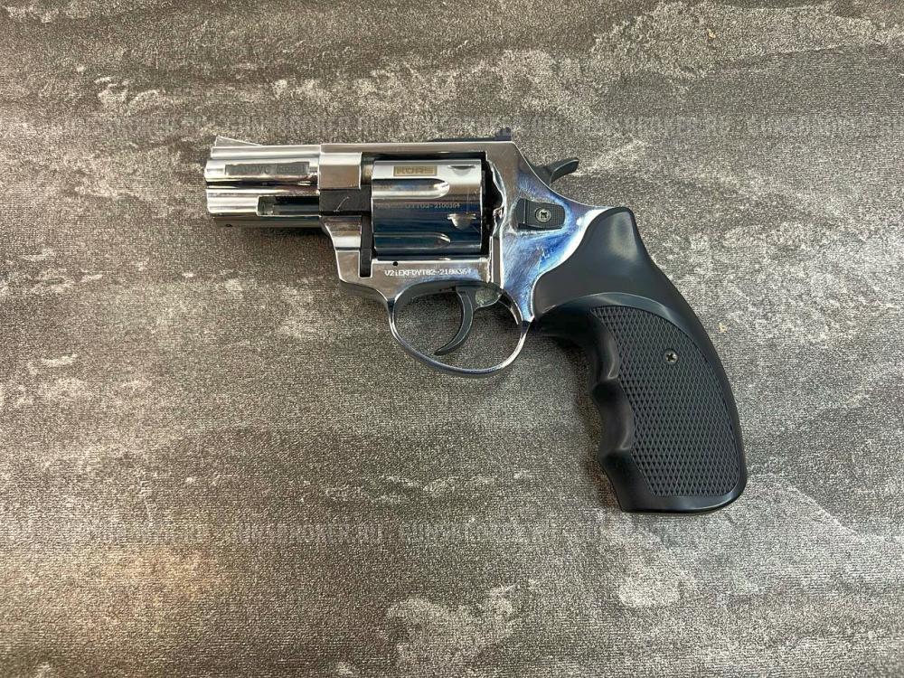 Охолощенный списанный револьвер "ТАУРУС-S KURS 2.5" (Курс, 10 ТК, хром, б/у)