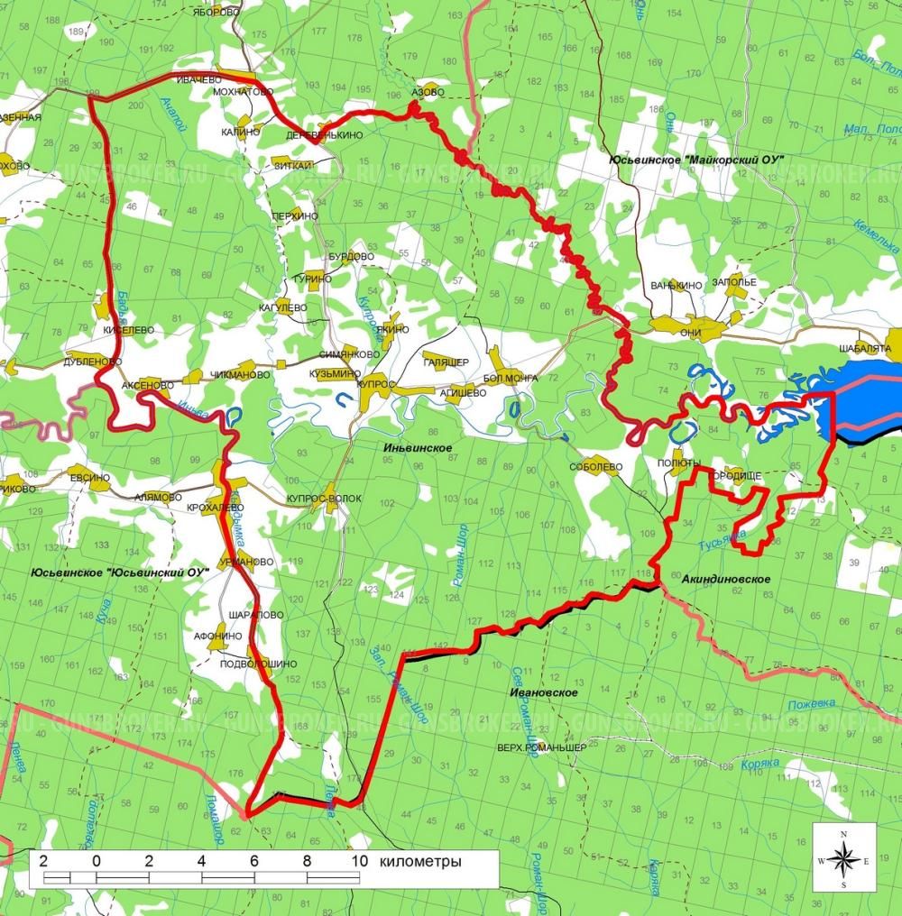 Карта охотничьи угодья пермского края