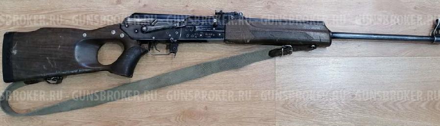 Охотничье огнестрельное оружие с нарезным стволом Вепрь, калибр (7.62х39), серия КК № 6539