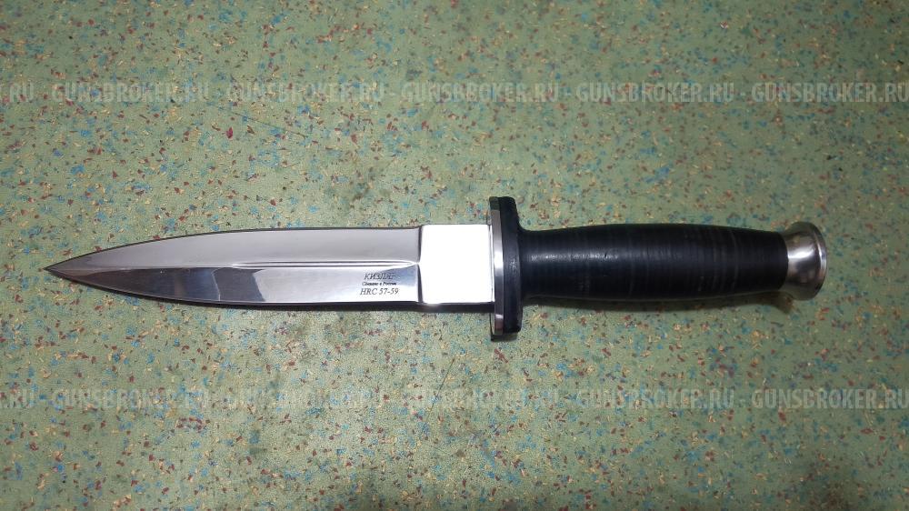 Охотничий Нож Ко-01 Комбат, в натуральной коже Кизляр.