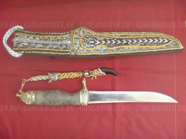 НЕОБЫЧНЫЙ КОЛЛЕКЦИОННЫЙ НОЖ "СЕРЫЙ ВОЛК" НОВЫЙ!