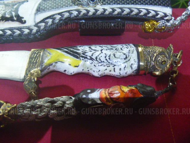 НЕОБЫЧНЫЕ КОЛЛЕКЦИОННЫЕ НОЖИ "СЕРЫЙ ВОЛК" и "ФИЛИН"