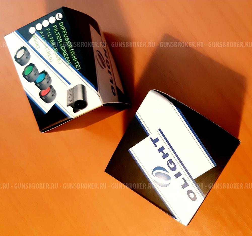 OLIGHT. Диффузор-рассеиватель, красный фильтр, фонарик.