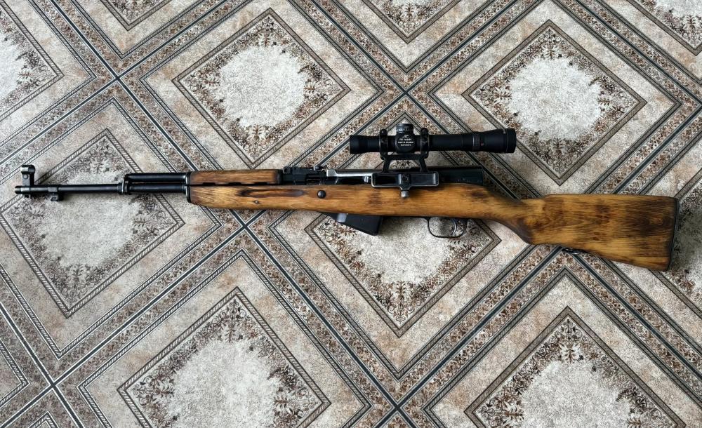 ОП СКС 7,62х39 с оптикой 4х24 Waterproof (Белорусский) и кронштейном