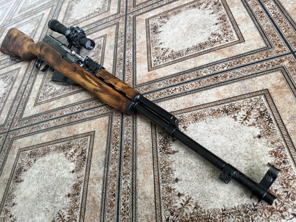 ОП СКС 7,62х39 с оптикой 4х24 Waterproof (Белорусский) и кронштейном