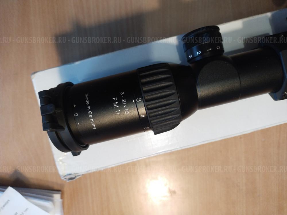 Оптический прице Schmidt & Bender PM II 3-20x50 LP P4Lf + кольца Contessa