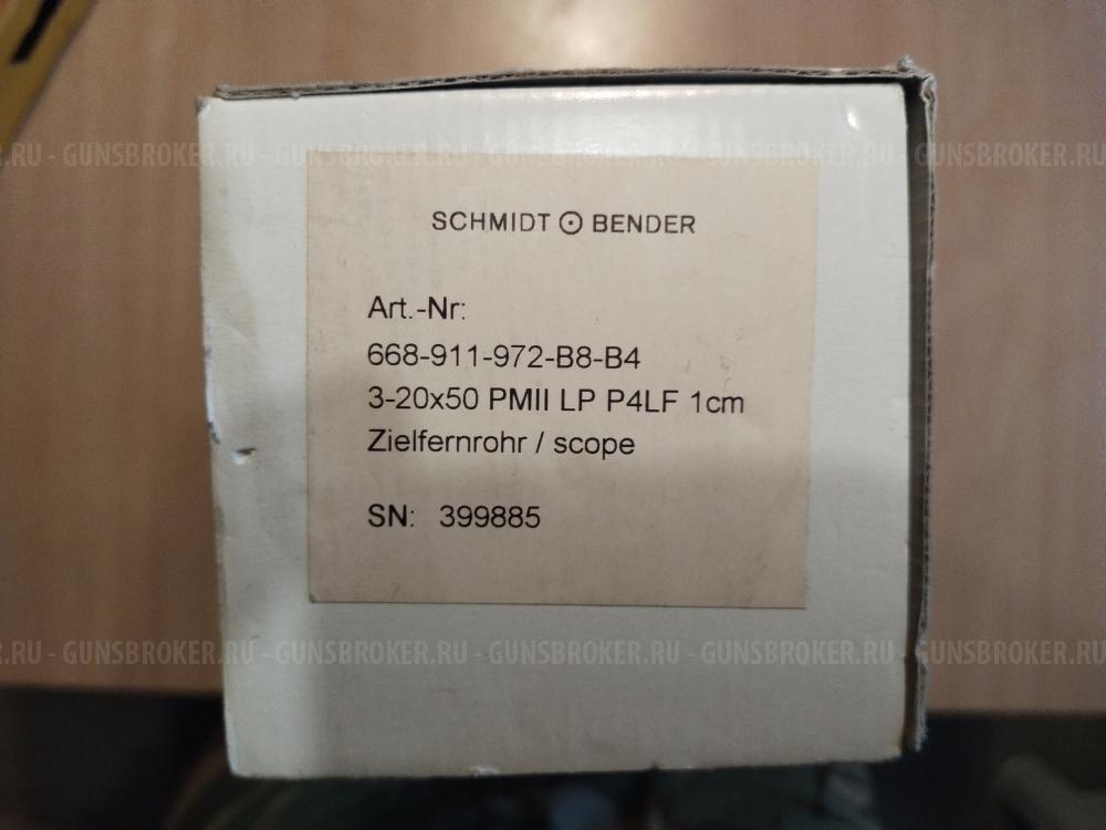 Оптический прицел Schmidt & Bender PM II 3-20x50 LP P4Lf + кольца Contessa