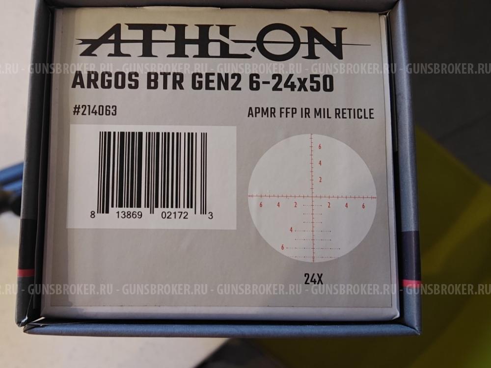 Оптический прицел Athlon Optics ARGOS BTR GEN2 6-24x50 APMR FFP IR MIL