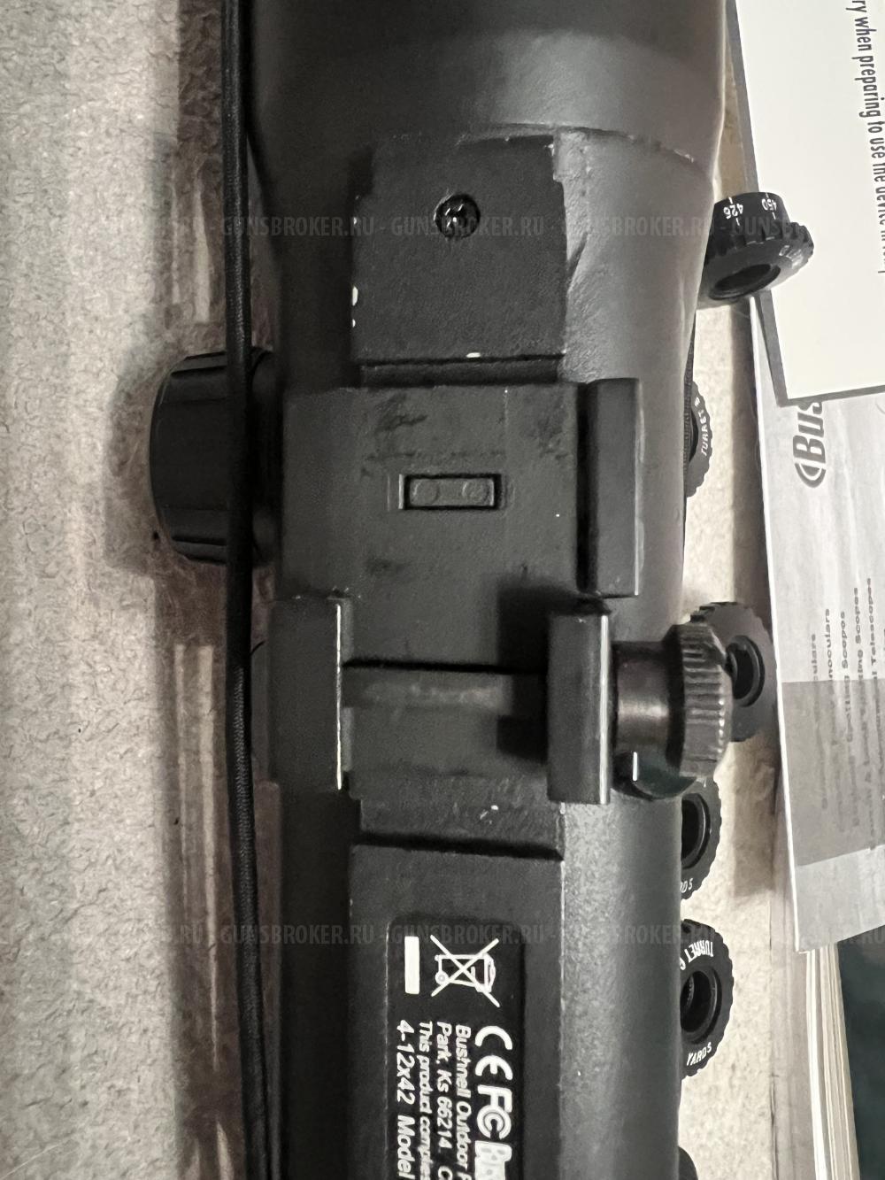 Оптический прицел Bushnell Yardage Pro 4-12x42 со встроенным лазерным дальномером Mil-Dot